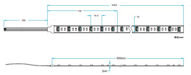 Multi cor RGBW 4 de Dimmable luzes de 1 em 5050 tira flexíveis do diodo emissor de luz 300 diodos emissores de luz/5Meters 0
