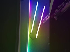 DMX512 endereçável RGBW Recessed IP67 LED Iluminação linear colorida que muda de cor