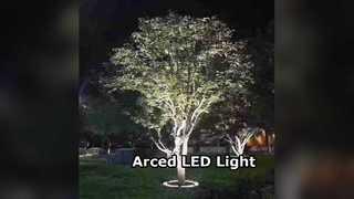 Luz subterrânea LED arqueada RGB DMX DALI