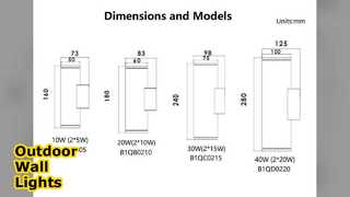 Luzes de parede LED 20W para iluminação externa