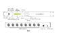 8 canais de saída DMX512 Artnet - a - sistema de controlo dos ethernet do conversor de DMX