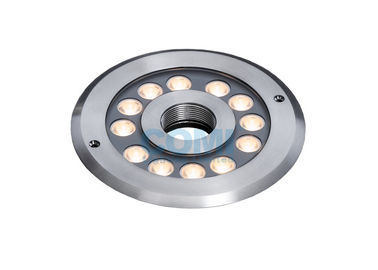 Luzes centrais da fonte do diodo emissor de luz da terra seca de B4TA1257 B4TA1218 24VDC 12pcs 2W ou de 3W Ejective, luzes subaquáticas da lagoa da baixa tensão