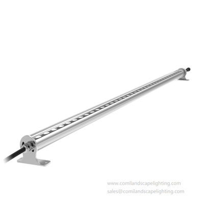 Liga de alumínio IP68 Lâmpadas LED lineares de lavagem de parede subaquática 24W Mono RGBW
